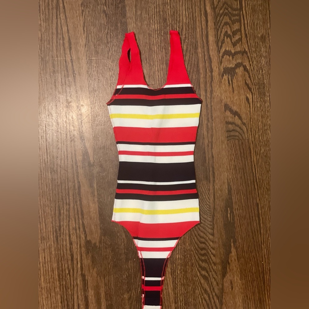 MULTI STRIPED BODYSUIT